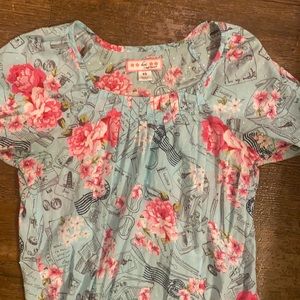 Koi scrub top